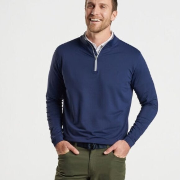 🎉HP🎉NWT Peter Millar Crown Sport Perth Performance Quarter-Zip XXL - Picture 3 of 5